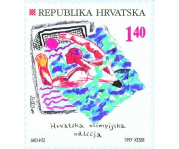 HRVATSKA OLIMPIJSKA ODLIČJA - VATERLPOLO - SREBRO, ATLANTA 96
