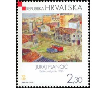 HRVATSKO MODERNO SLIKARSTVO - JURAJ PLANČIĆ, Pariško predgrađe, 1930.