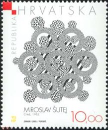  HRVATSKO MODERNO SLIKARSTVO - Miroslav Šutej, Crtež, 1962., tuš na papiru, Moderna galerija u Zagrebu