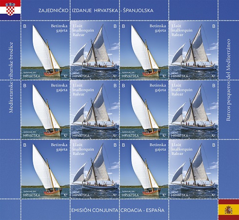 ZAJEDNIČKO IZDANJE HRVATSKA – ŠPANJOLSKA MEDITERANSKE RIBARSKE BRODICE