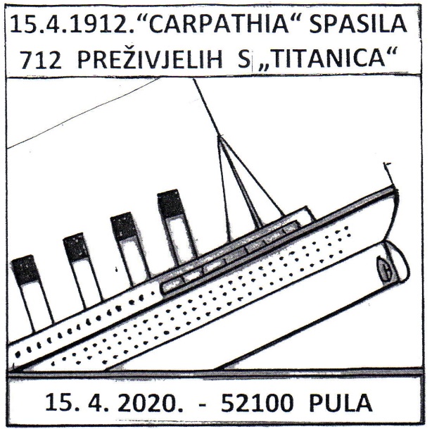 15.4.1912.“CARPATHIA“ SPASILA 712 PREŽIVJELIH SA „TITANICA“