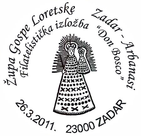ŽUPA GOSPE LURDSKE ZADAR - ARBANASI<BR> FILATELISTIČKA IZLOŽBA ’DON BOSCO’