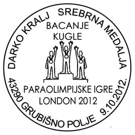 PARAOLIMPIJSKE IGRE LONDON 2012 - DARKO KRALJ - BRONČANA MEDALJA - BACANJE KUGLE